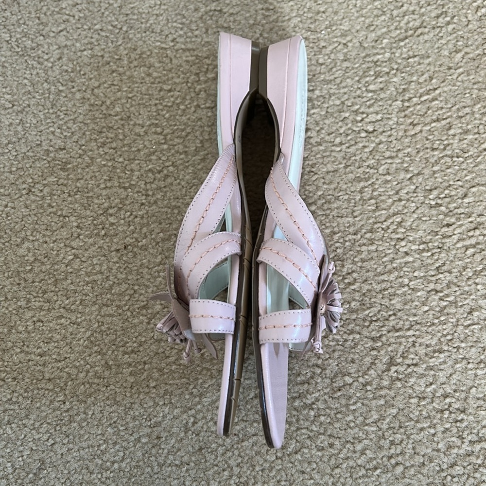 Classic Elements Dusty Pink Leather Sandals sz 6.5 - Picture 5 of 11